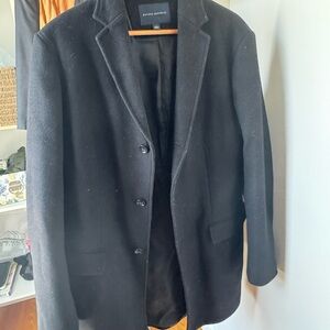 Banana Republic Classic Wool Black Top Coat